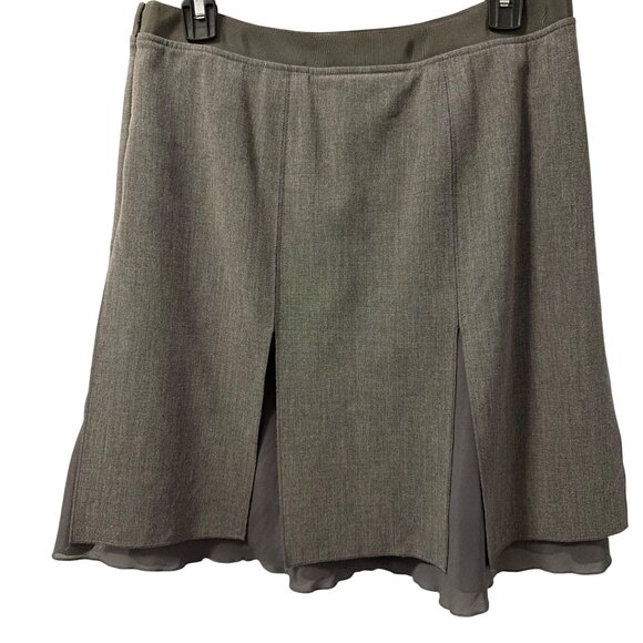 Etcetera Womens Grey A-Line Skirt Size 6 Polyester Viscose Blend - Picture 9 of 12